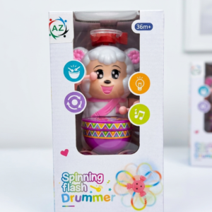 Spinning Flash Drummer Toy with Lights & Music – Kids Interactive Dancing Toy